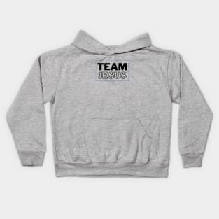 Team Jesus | Christian Typography Kids Hoodie